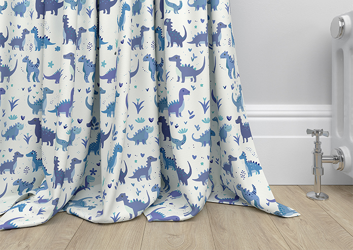 Dino Land, Blue Denim - Made to Measure Curtains - Image 6